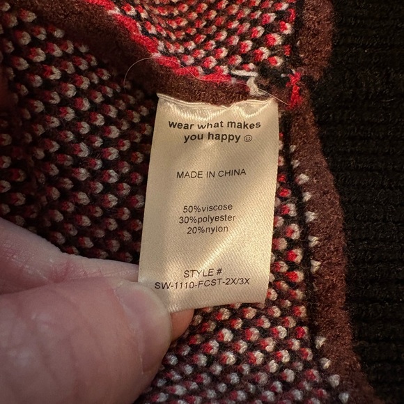 Dressed in Lala “Here’s To The Weirdos” Oversized Cardigan XXL Cozy wearable art - Picture 8 of 11